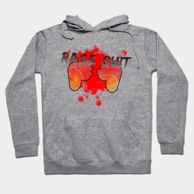 Rage Quit Hoodie by Gavlart